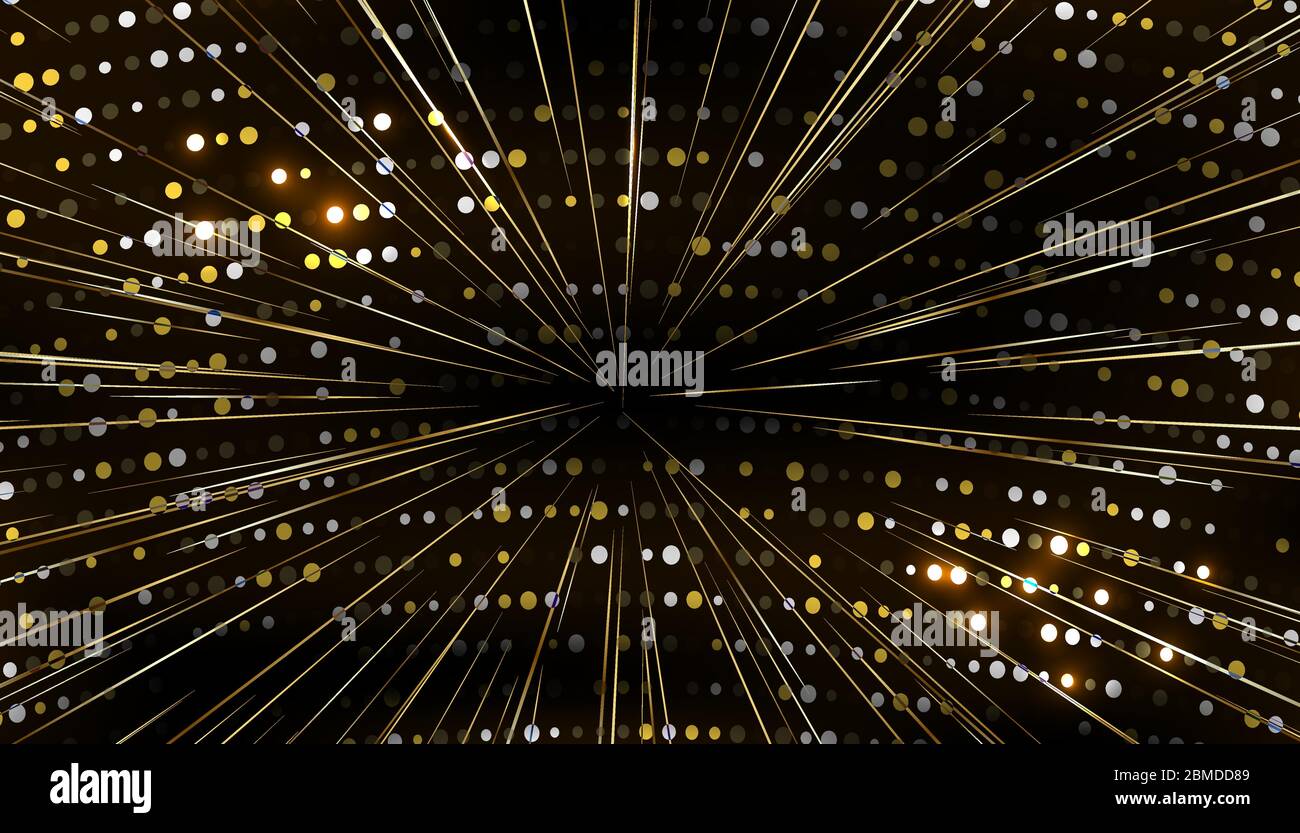 Vector black background with gold lights with space Stock Vector Image