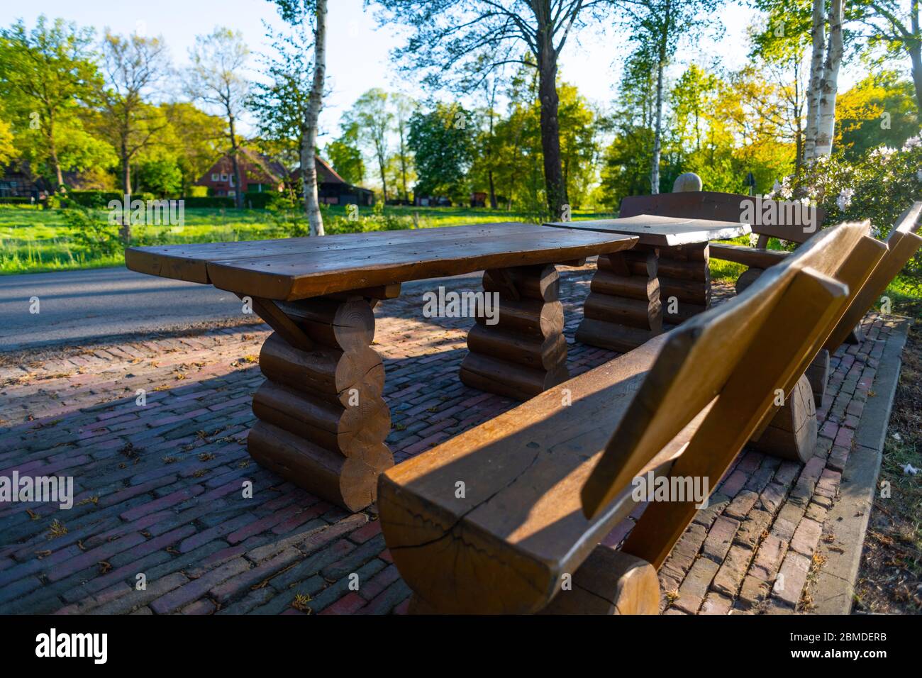 Vintage Picnic Tables Hi Res Stock Photography And Images Alamy