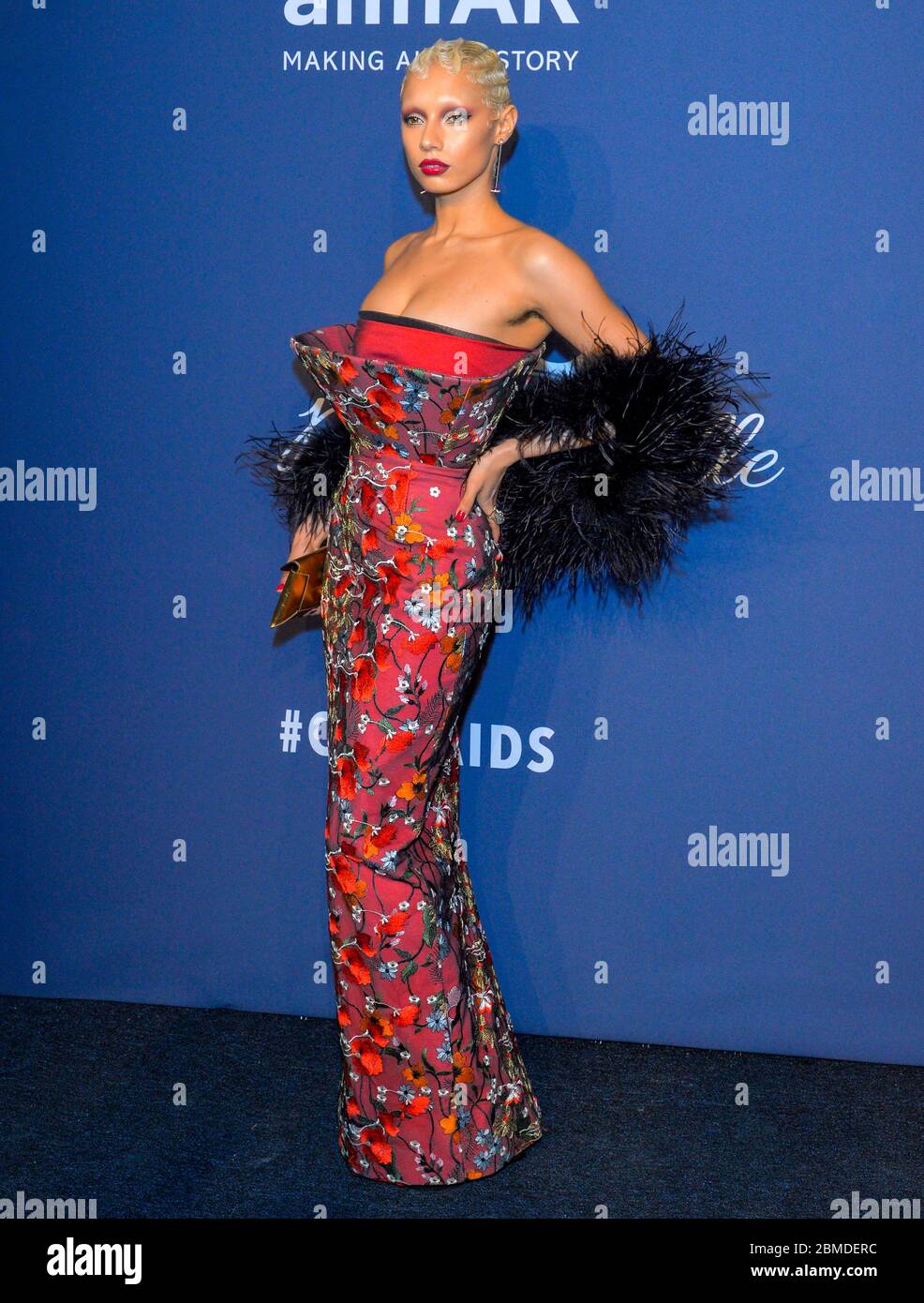 New York, NY - Feb 05, 2020: Jazzelle Zanaughtti attends the 2020 amfAR