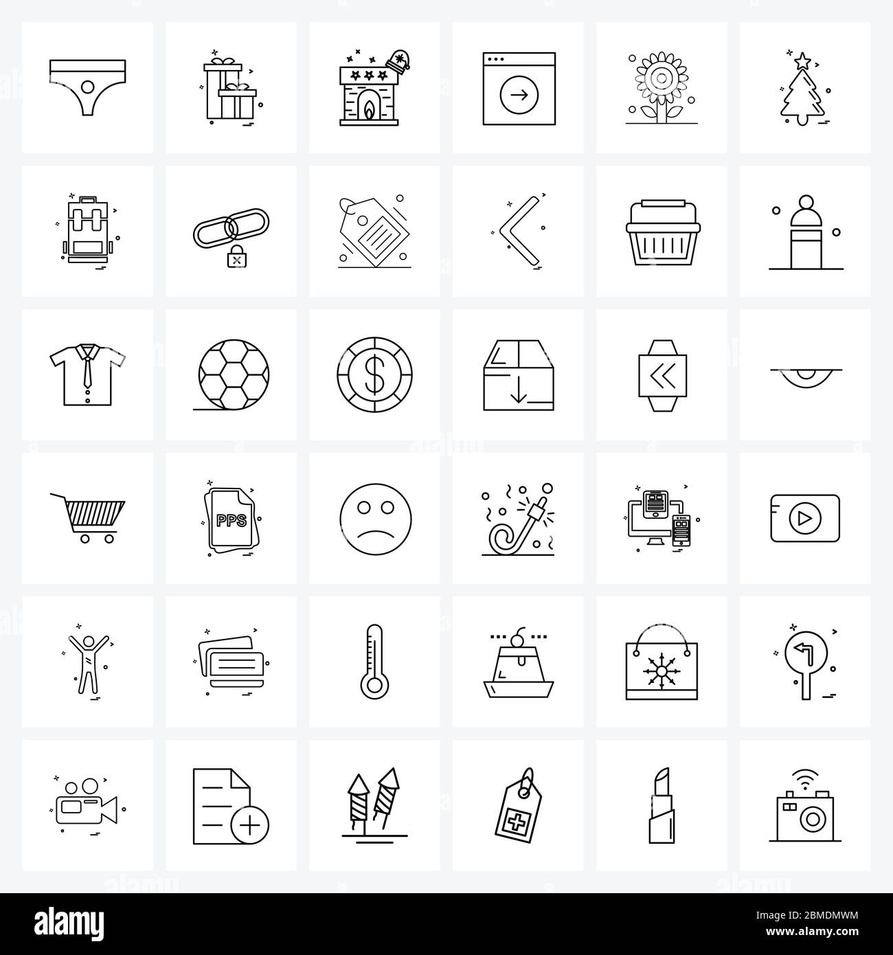 Set of 36 Simple Line Icons for Web and Print such as thanksgiving ...