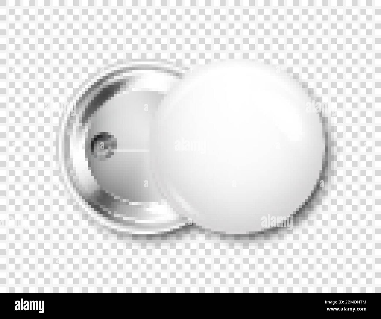 Pin badges blank round metal button badge Vector Image