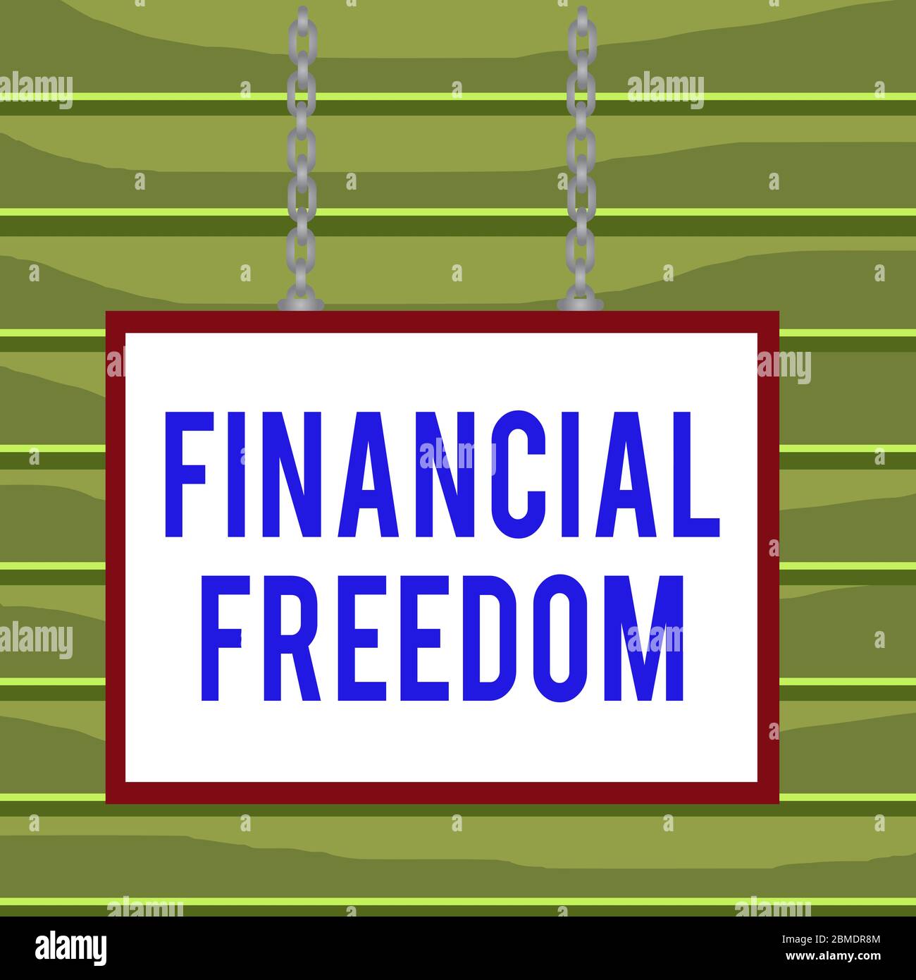 Conceptual hand writing showing Financial Freedom. Concept meaning ...