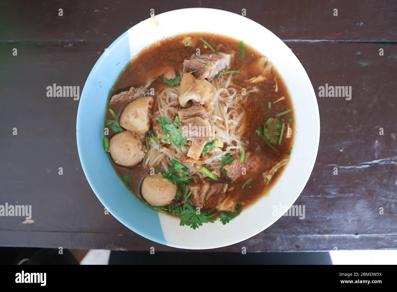 Noddle ,Chinese noodle or beef noodle Stock Photo