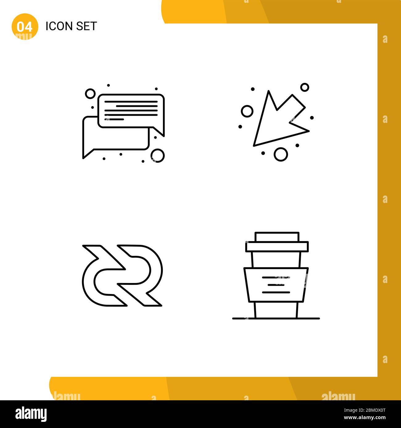 4 Creative Icons Modern Signs And Symbols Of Chat Coin Message Left Reward Editable Vector Design Elements Stock Vector Image Art Alamy