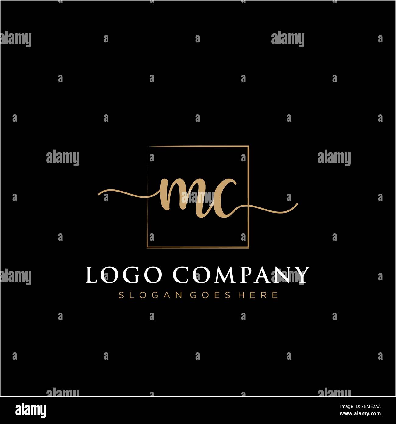 Mc initials logo hi-res stock photography and images - Alamy