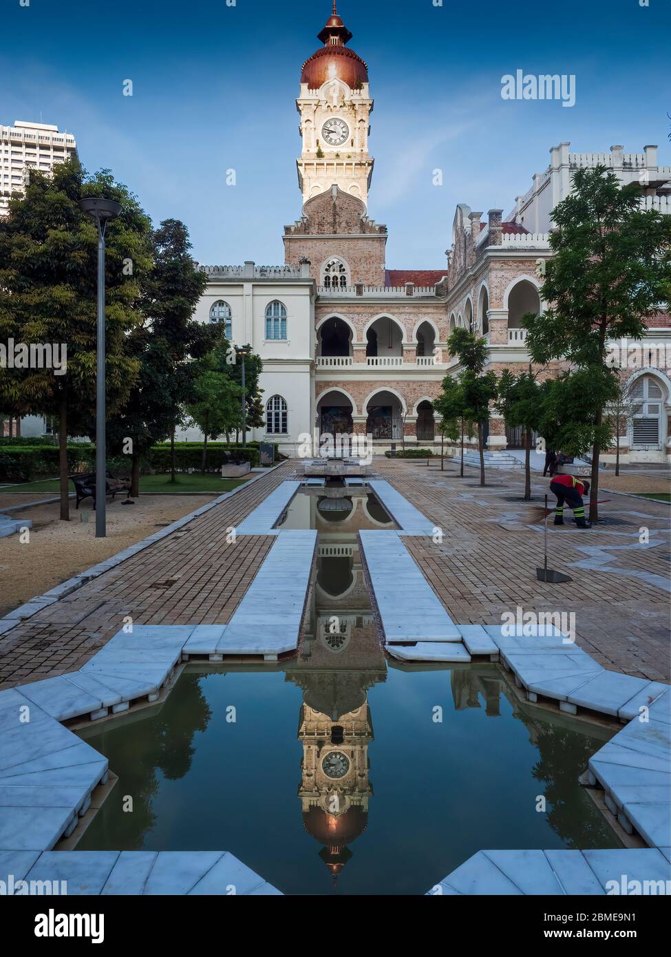 The Sultan Abdul Samad Building is among Kuala Lumpur’s earliest Moorish-style buildings. Built in 1897 and named after the reigning sultan. Stock Photo
