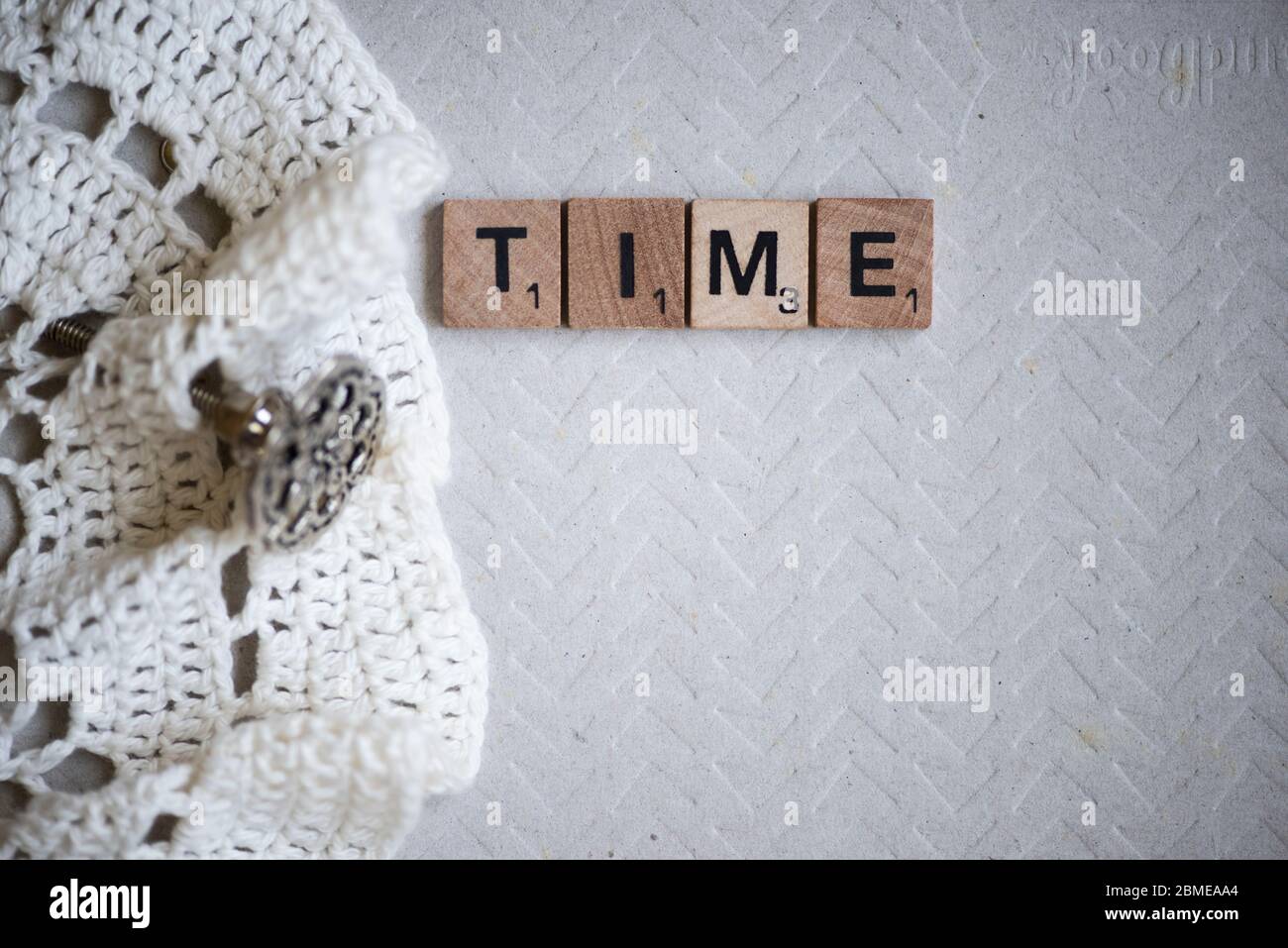Tine in block letters Stock Photo - Alamy
