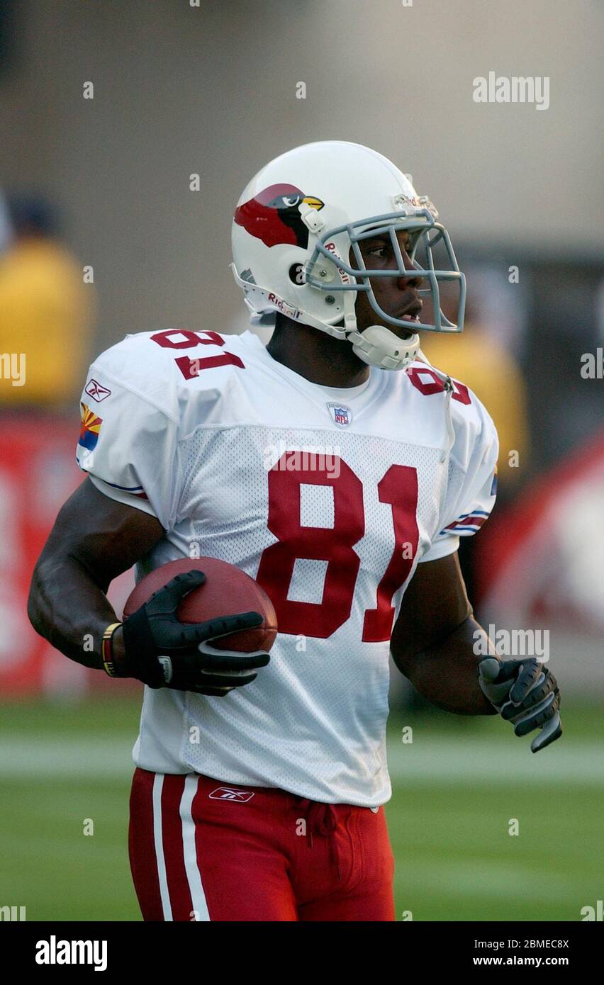 Tempe, United States. 09th Aug, 2003. Arizona Cardinals rookie wide  receiver Anquan Boldin.The Cardinals defeated the Cowboys, 13-0, during an  NFL football game, Saturday, Aug 9, 2003, in Tempe, Ariz. Photo via
