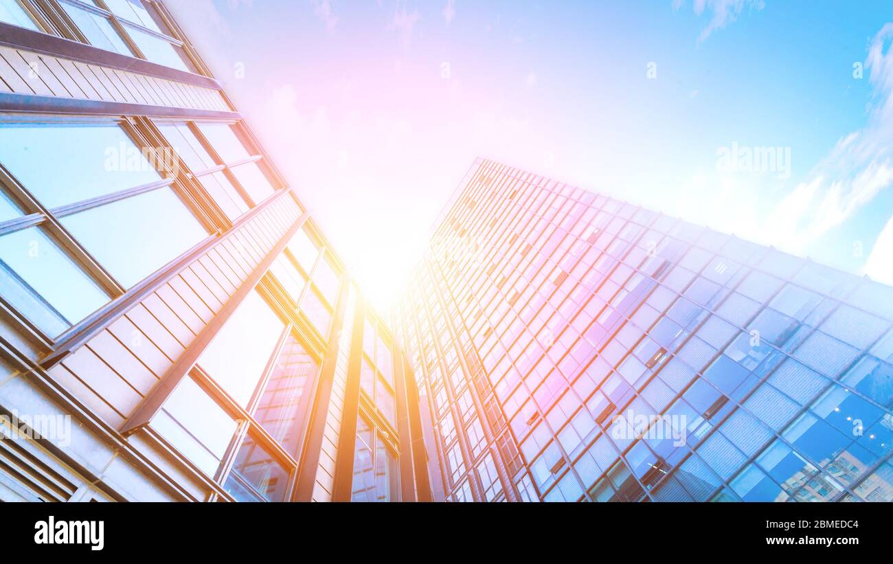 High - rise commercial buildings in modern city Stock Photo - Alamy