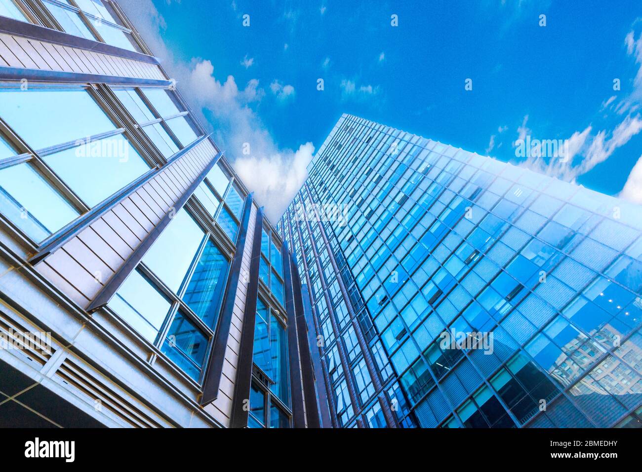 High - rise commercial buildings in modern city Stock Photo - Alamy