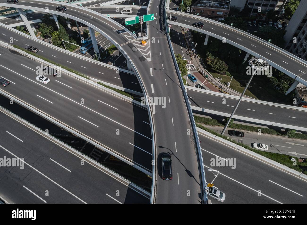 Aerial perspective on highway hi-res stock photography and images - Alamy