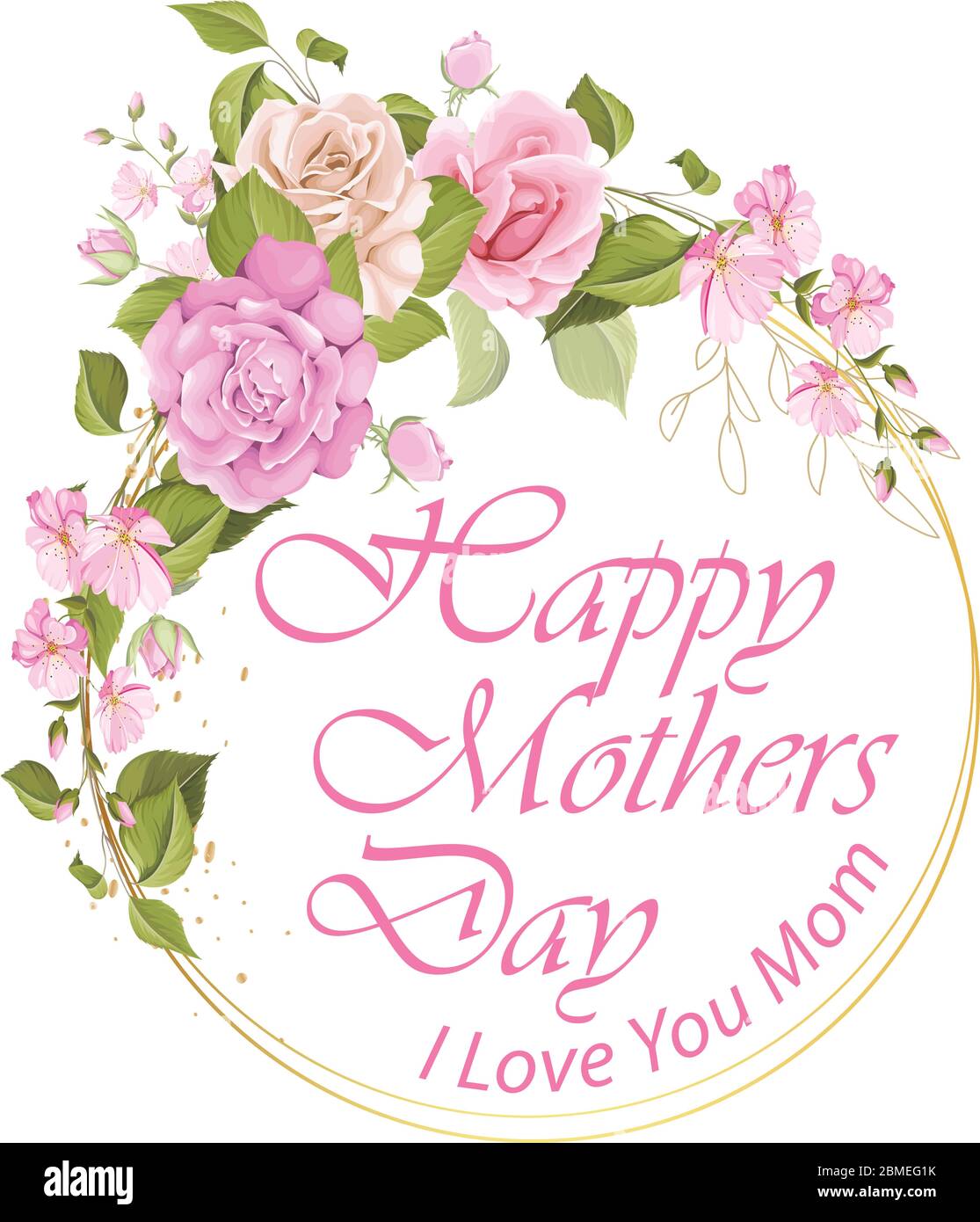 Happy Mothers day watercolor vector design Stock Vector Image & Art - Alamy