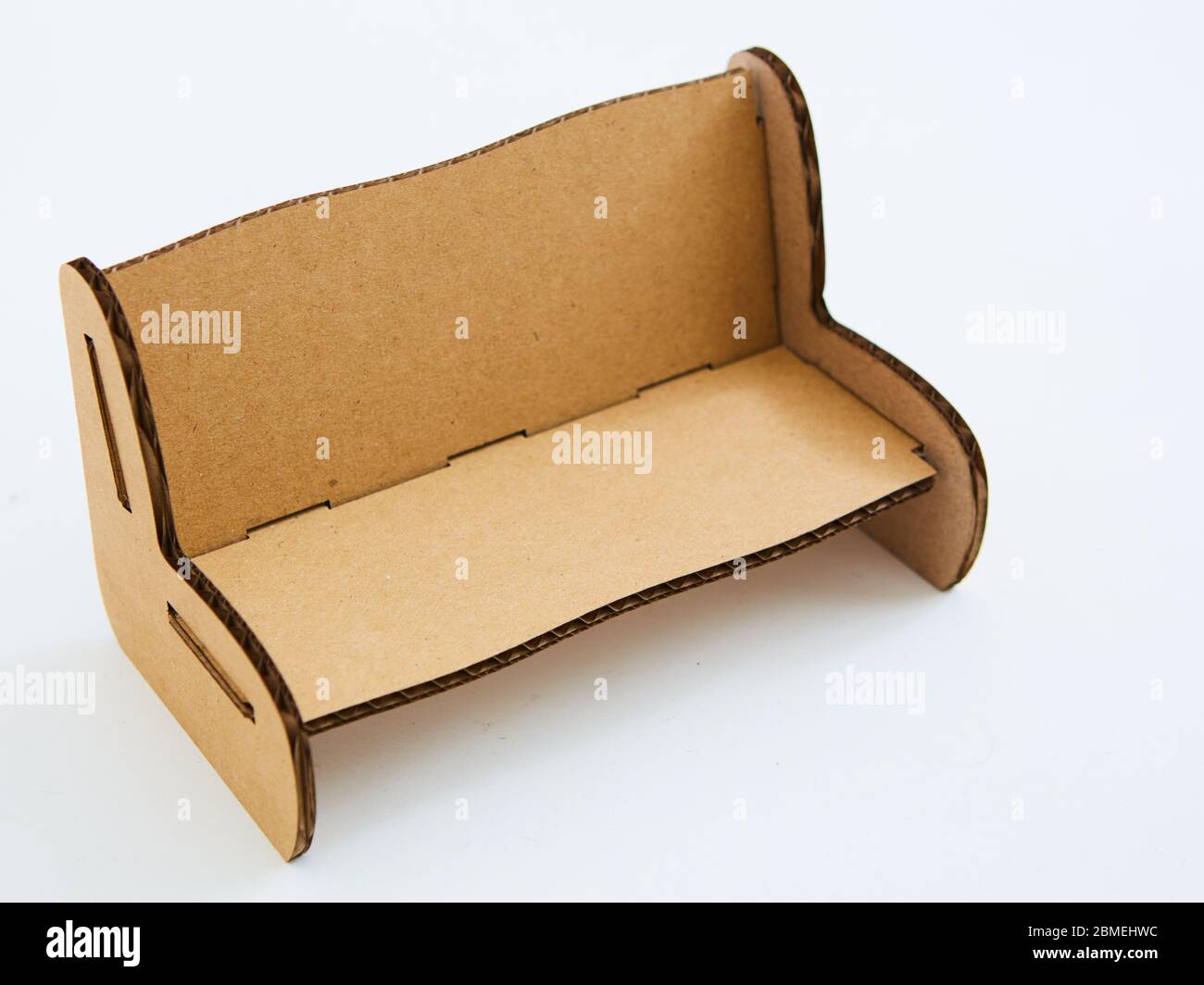 Dollhouse furniture from cardboard. Concept of Circular economy Stock Photo  - Alamy