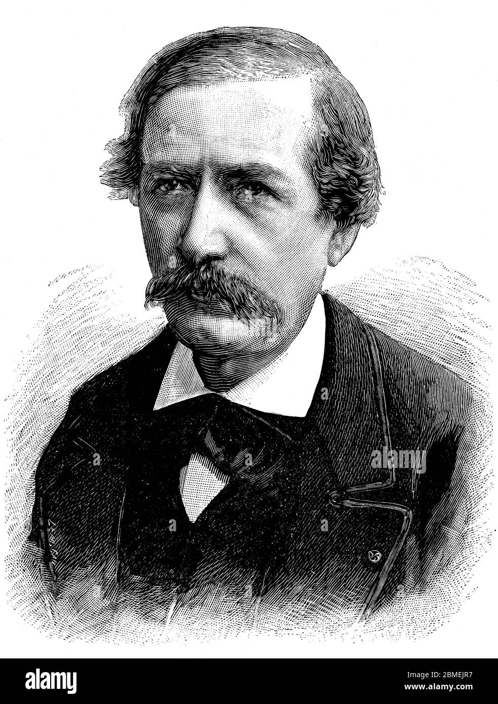 Marcellin Pierre Eugène Berthelot (1827-1907), químico y político francés. Grabado de 1892. Stock Photo