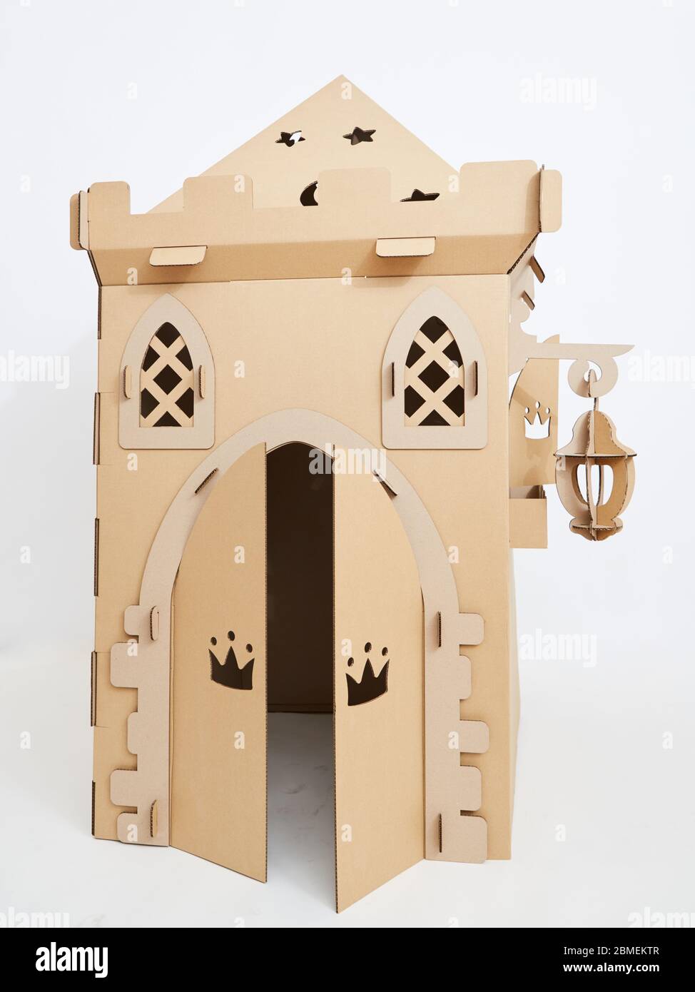 photo of medieval decorations made of cardboards Stock Photo
