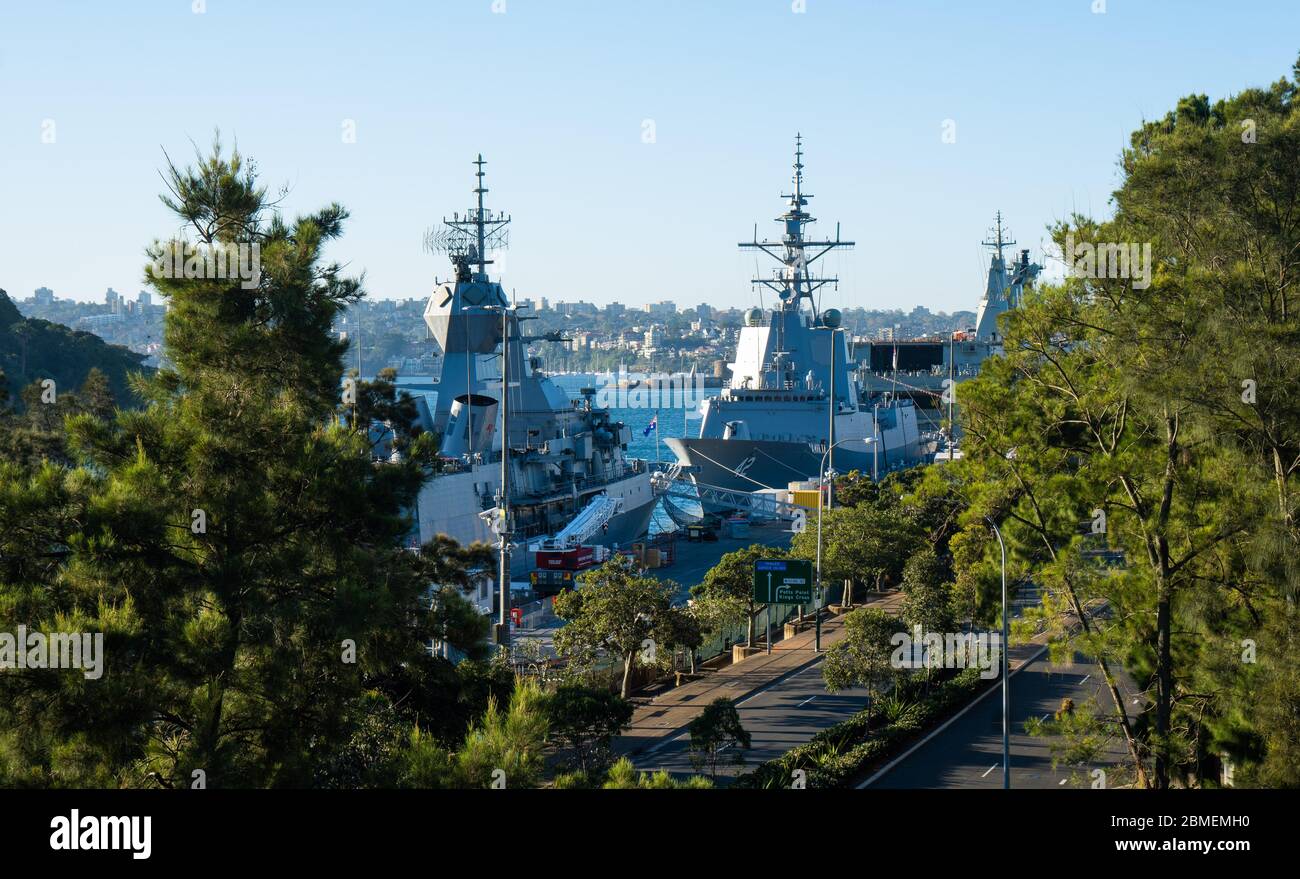 Garden Island Naval Base in Sydney Stock Photo