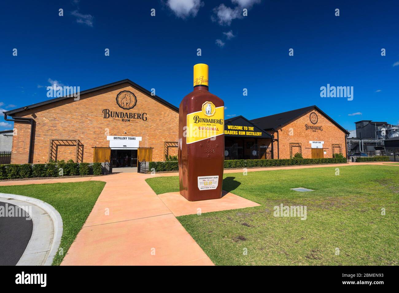 Bundaberg, Queensland, Australia - Bundaberg Rum distillery building Stock Photo