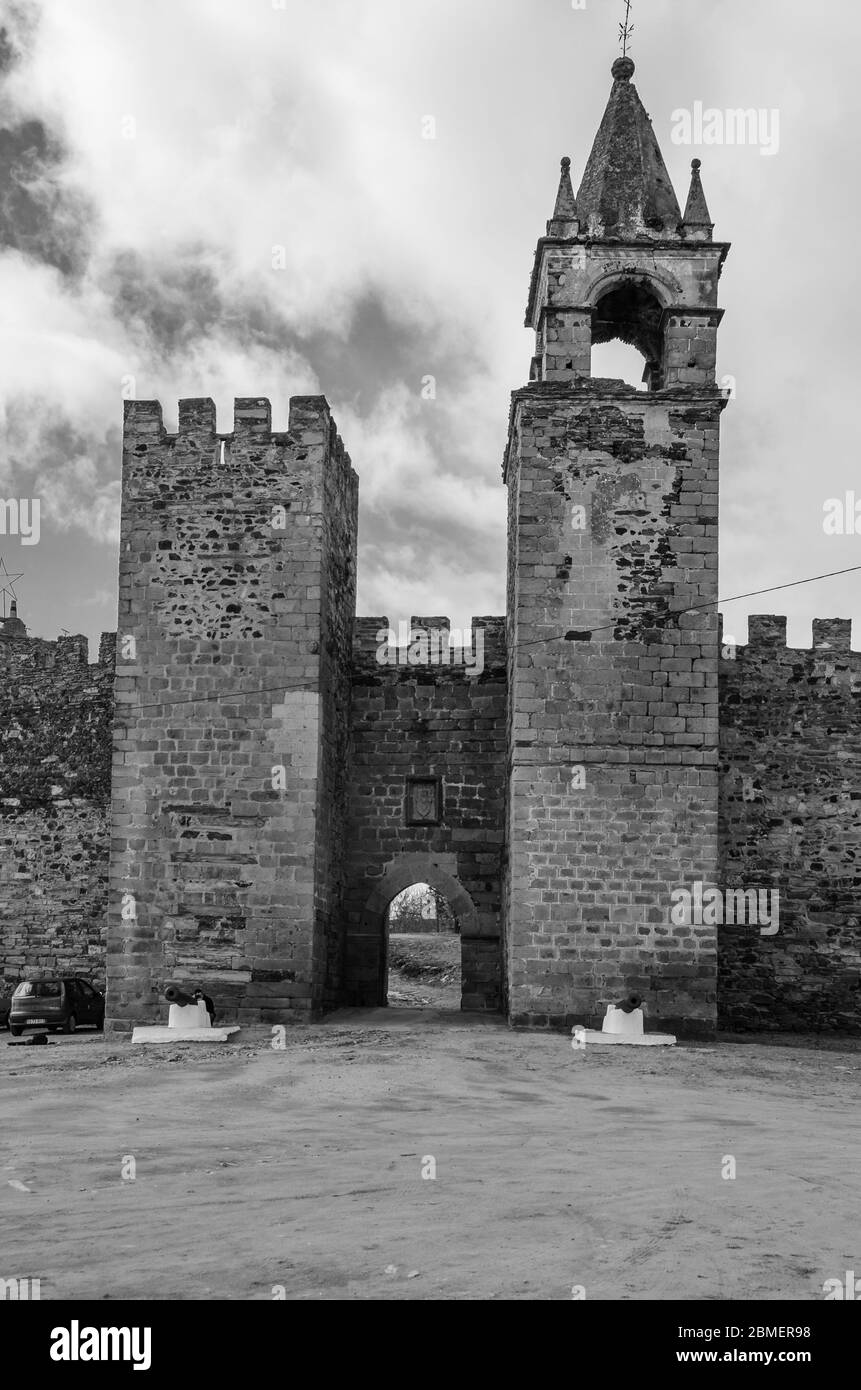 Mourão Castle Entrance Stock Photo