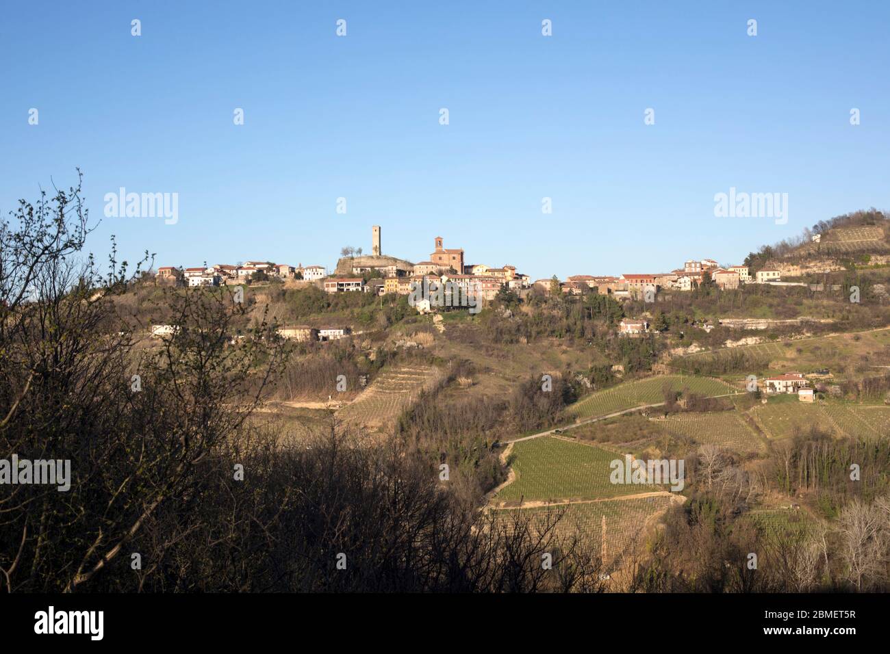 Italy, panorama of Rocchetta Palafea, Monferrato, Piedmont Stock Photo