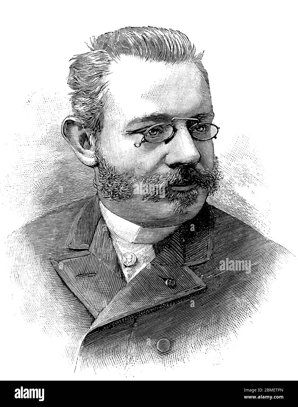 Jules Martin Cambon (1895-1935), político y diplomático francés. Grabado de 1891. Stock Photo