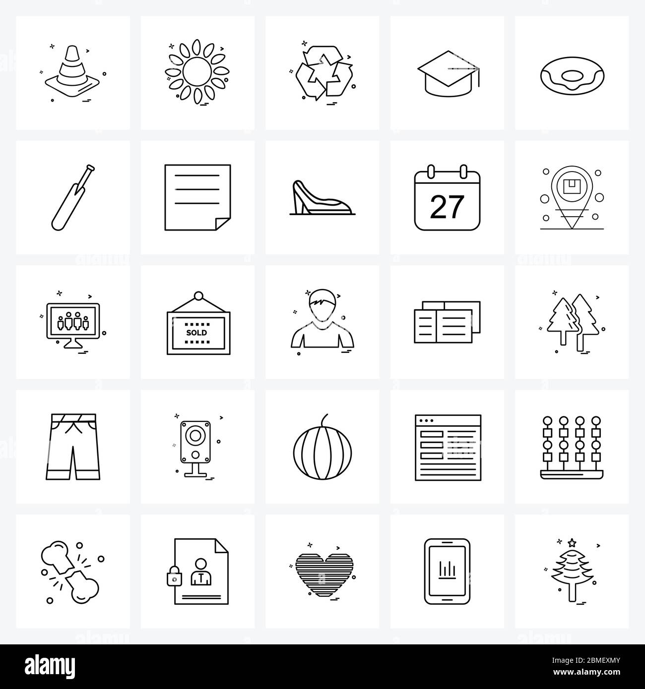 Batting donut Stock Vector Images Alamy