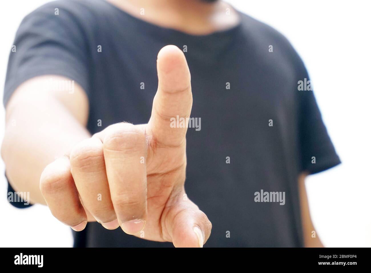 business man showing hand signal Stock Photo