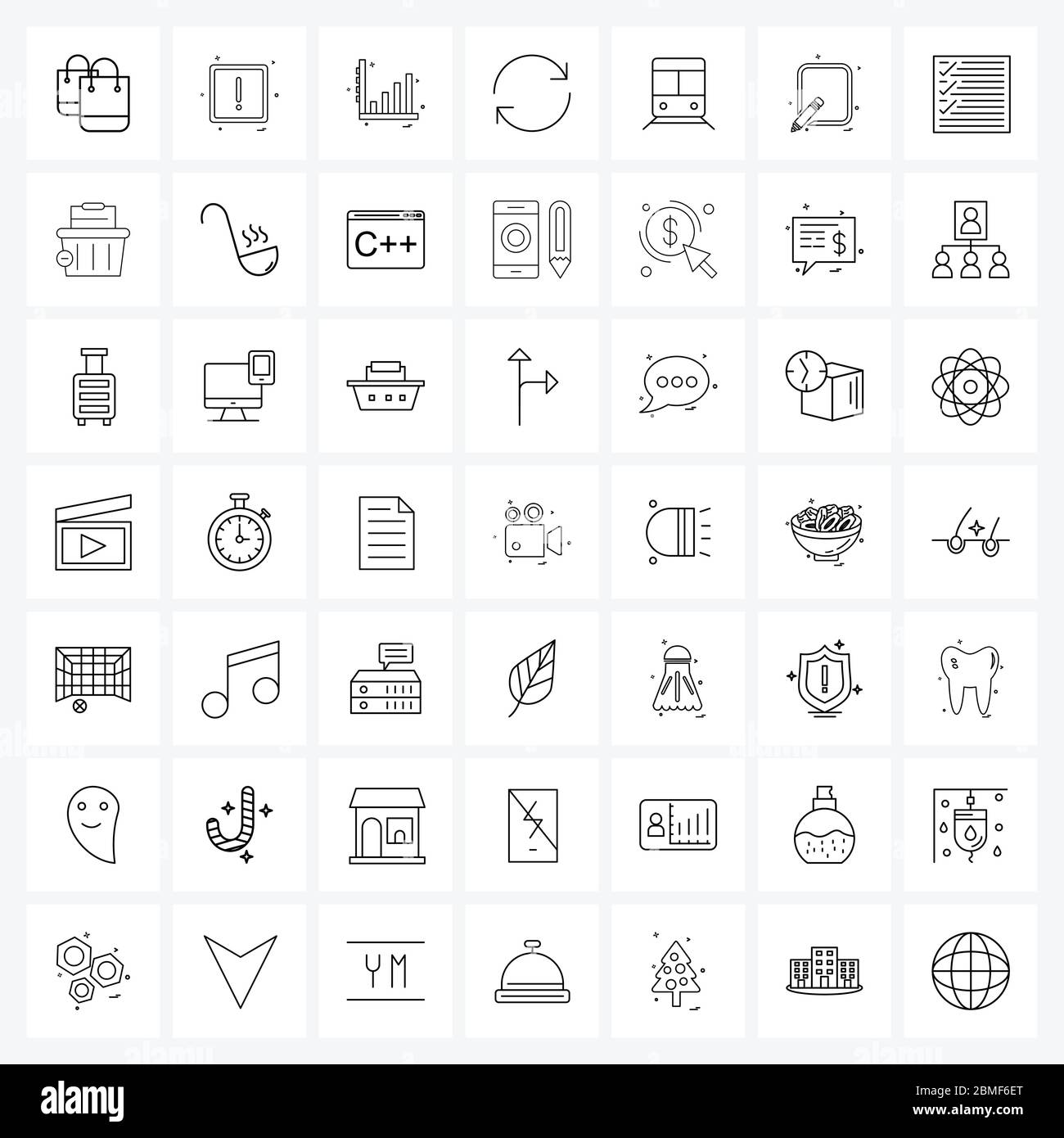 Set of 49 UI Icons and symbols for transportation, public, graph ...