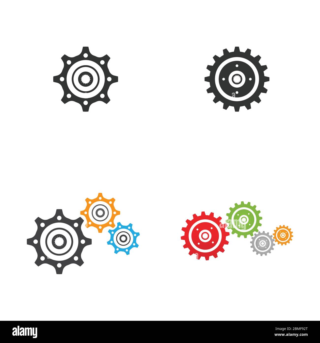 Gear Logo Template vector icon illustration design Stock Vector Image ...