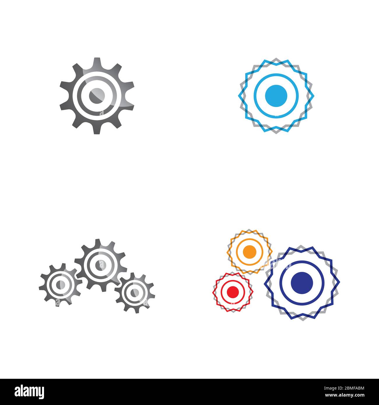 Gear Logo Template vector icon illustration design Stock Vector Image ...