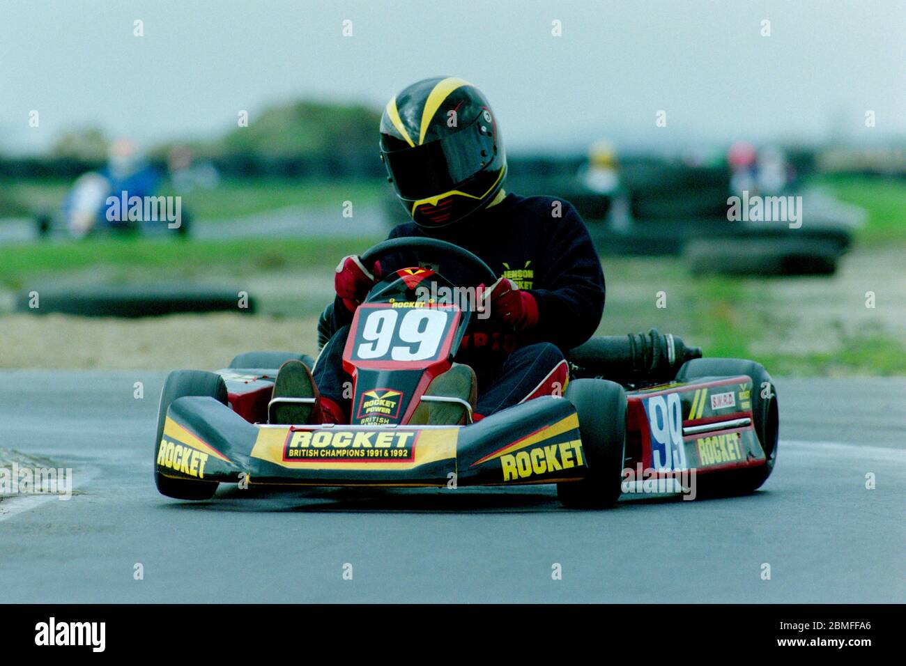 Jenson Buttons 1993 early karting career Stock Photo