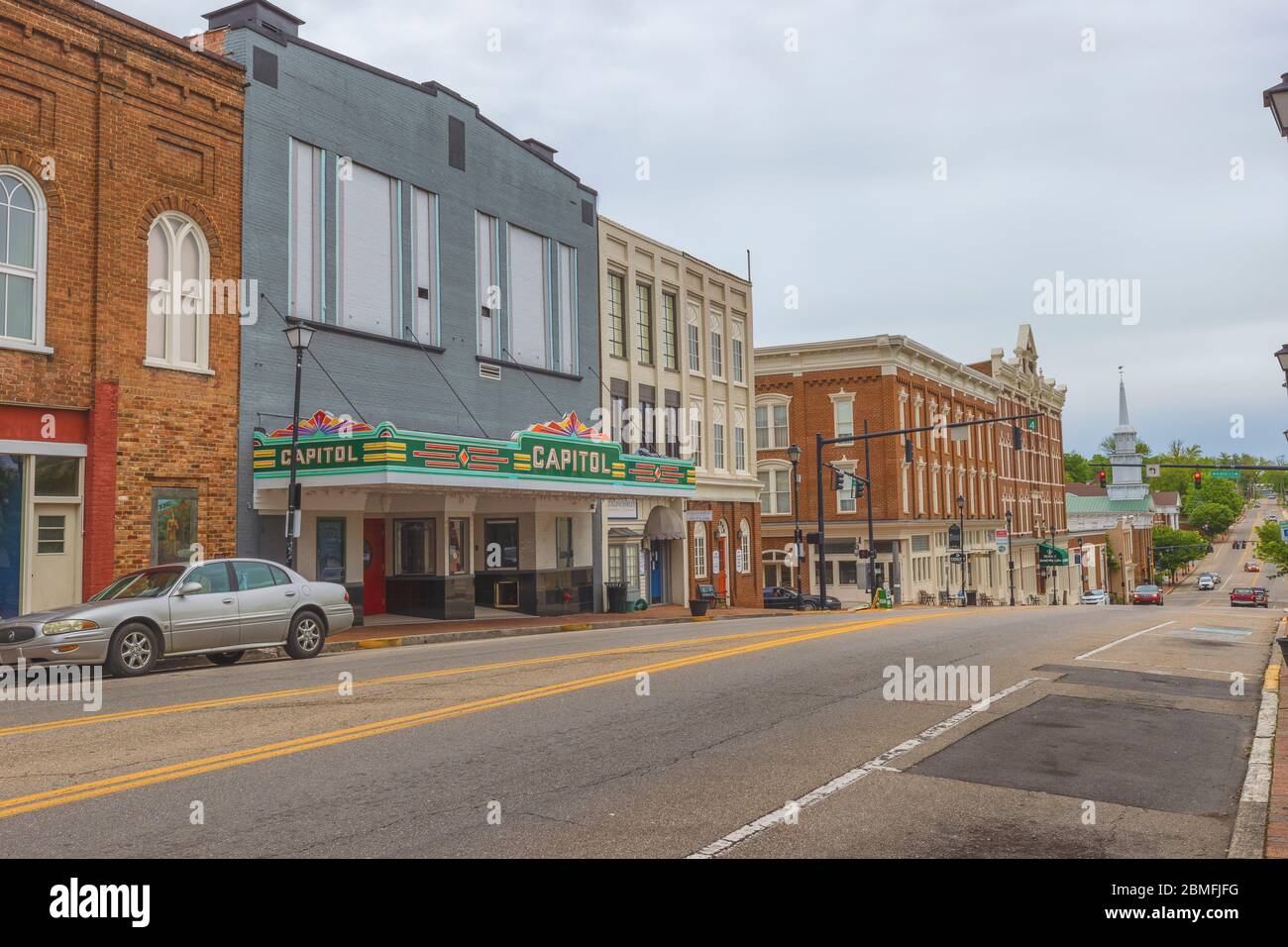 Greeneville, Tennessee, USA April 29, 2020 Historical district of