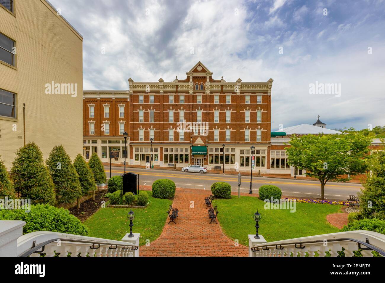 Greeneville Tennessee USA April 29 2020: Historical district of Greeneville Tennessee USA April 29 2020: Historical district of