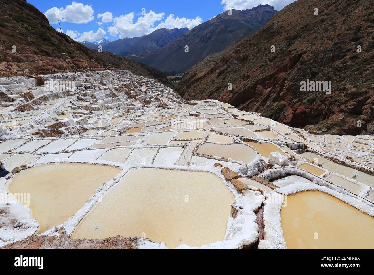 The Inca salt flats of Maras, Peru Stock Photo - Alamy