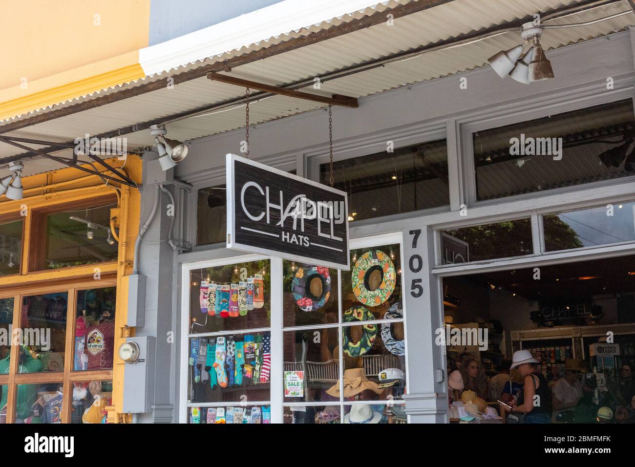 Boutique shops in Lahaina, Maui Stock Photo Alamy