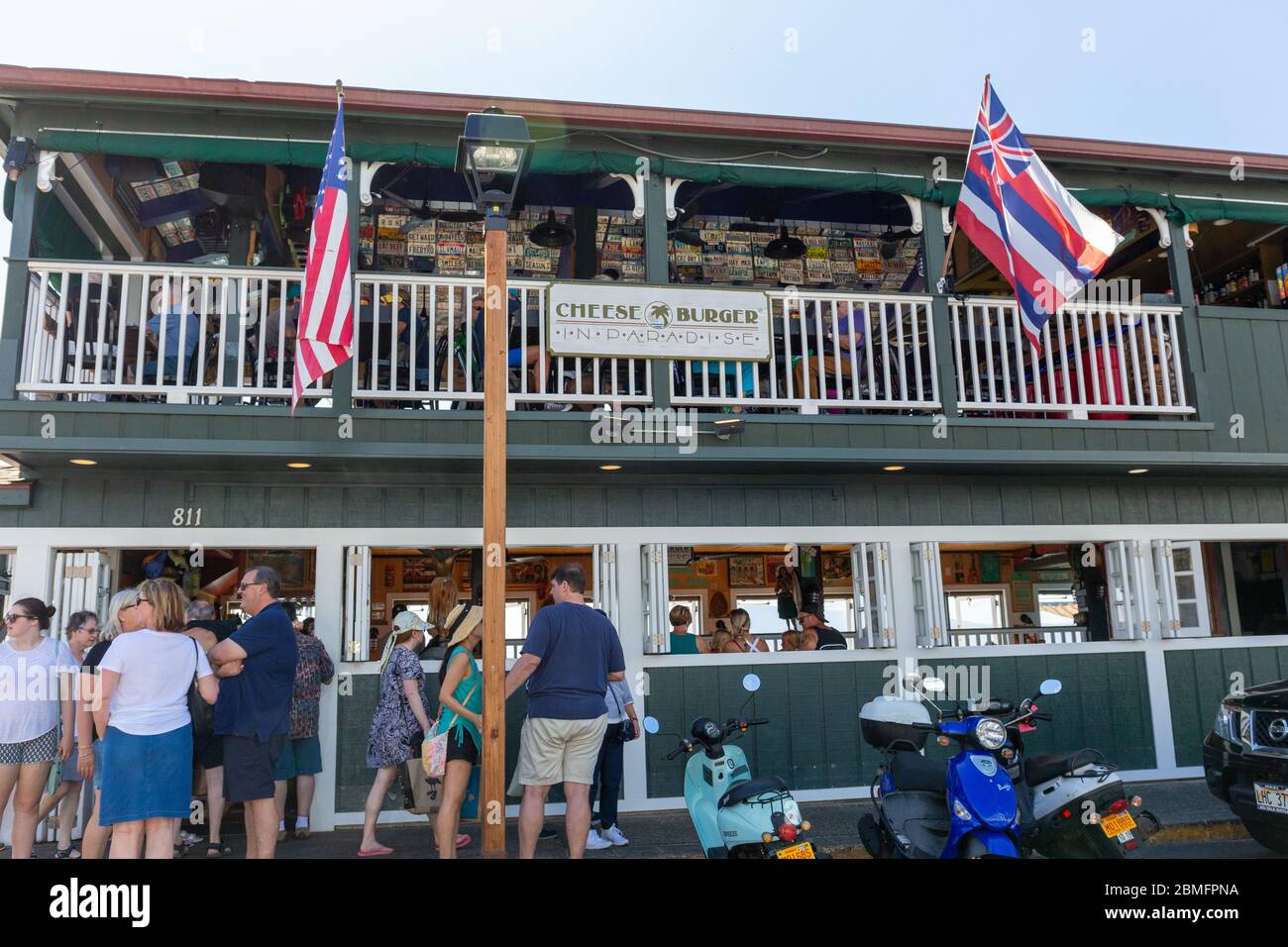 Cheese Burger in Paradise Stock Photo Alamy