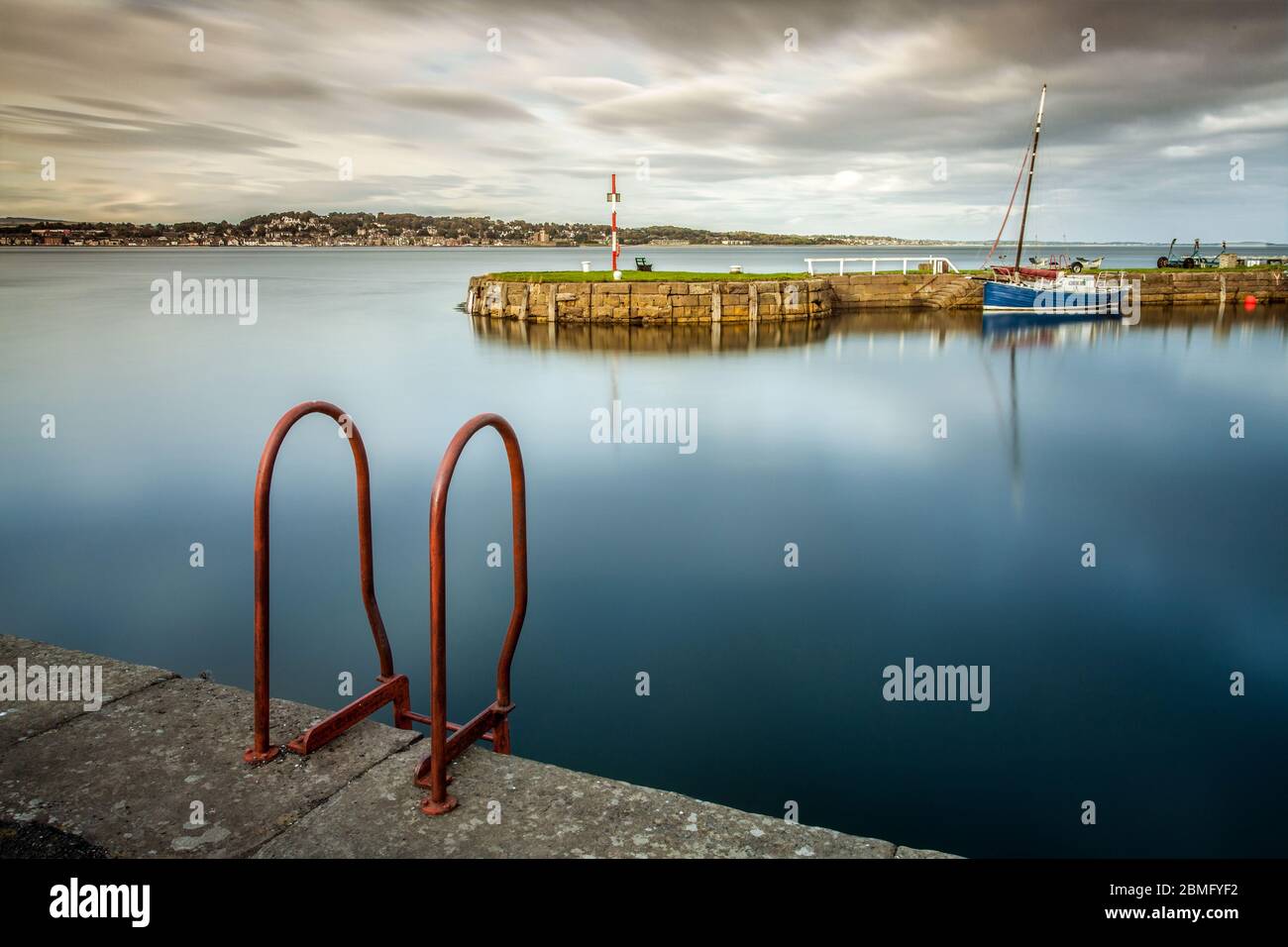 Tayport Harbour, Late Afternoon, Tayport, Fife, Scotland Stock Photo