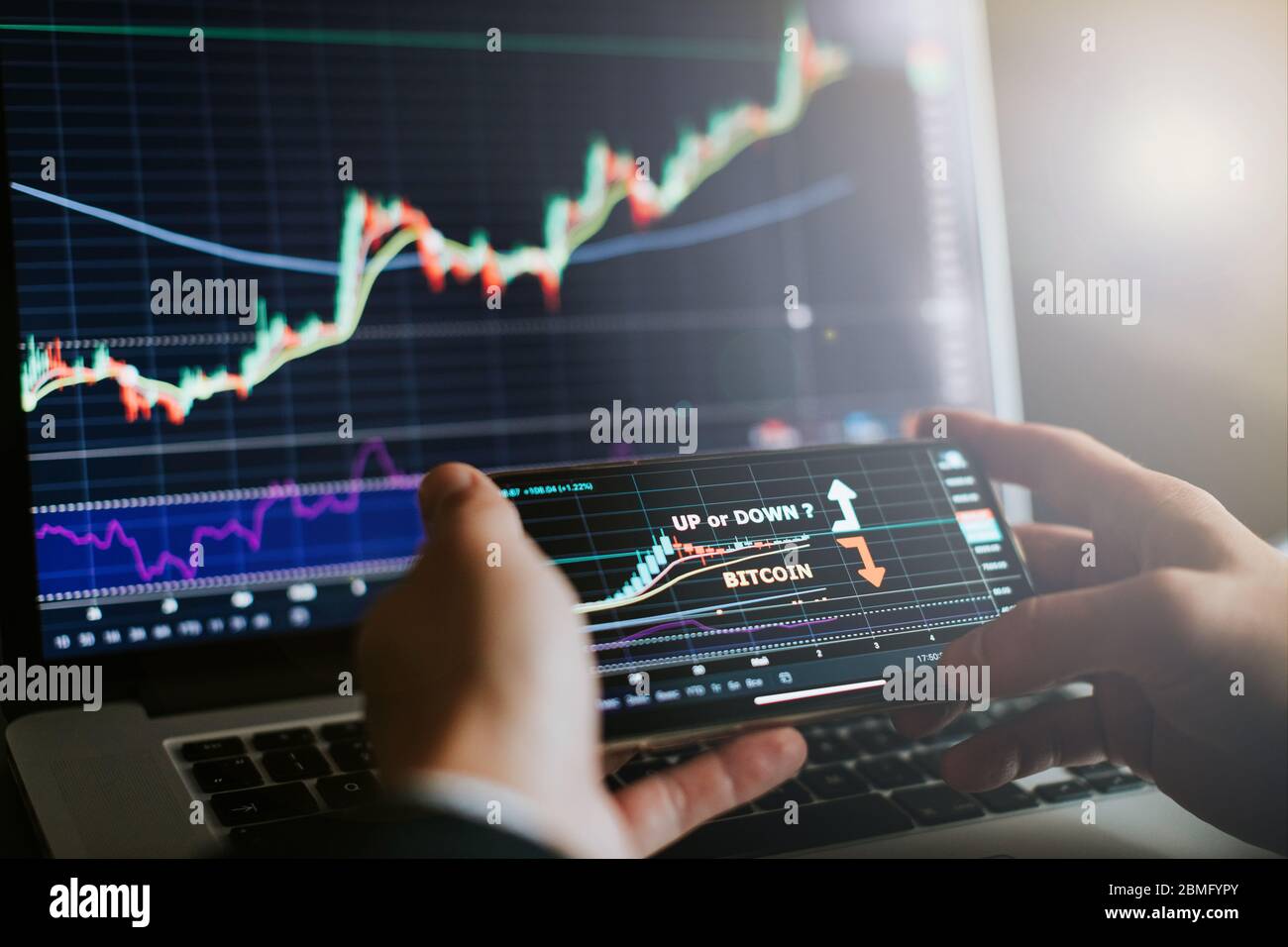 Bitcoin price prediction hi-res stock photography and images - Alamy
