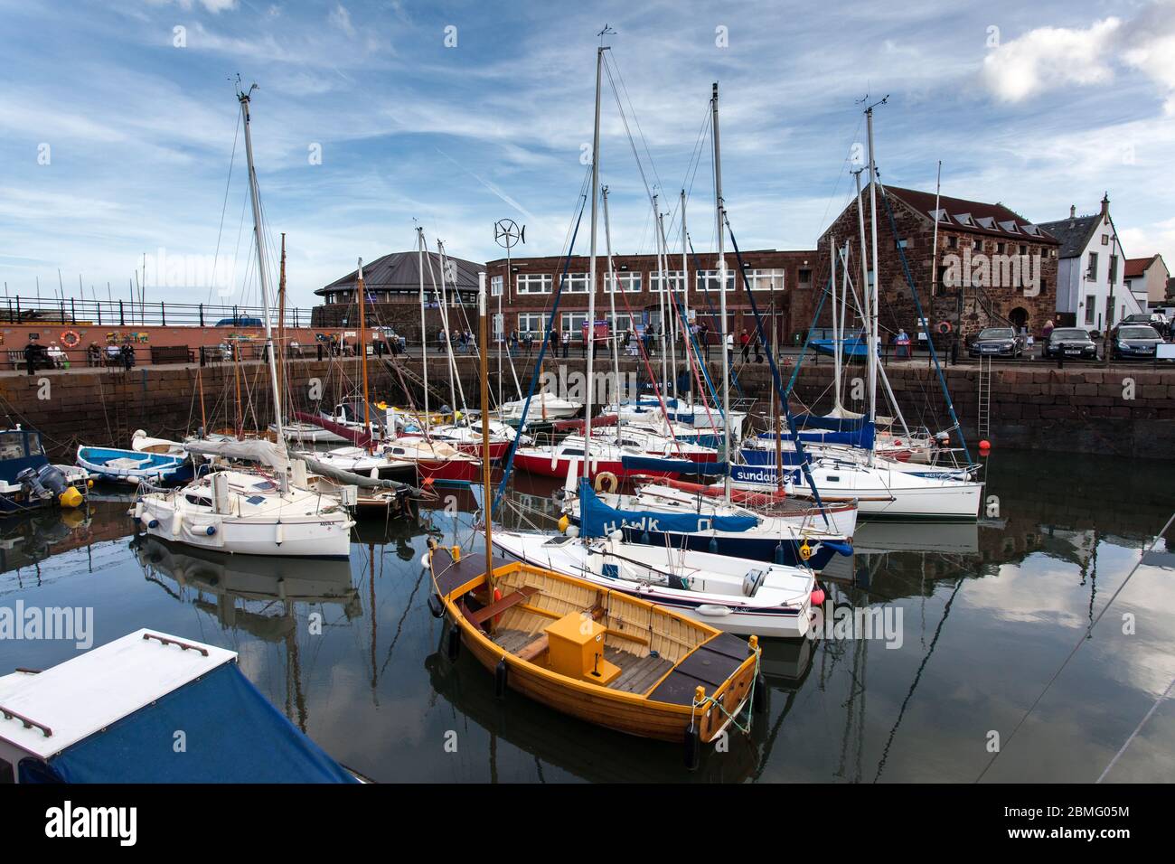 North Berwick Harbour, Sailing Boats, North Berwick, East Lothian, Scotland Stock Photo