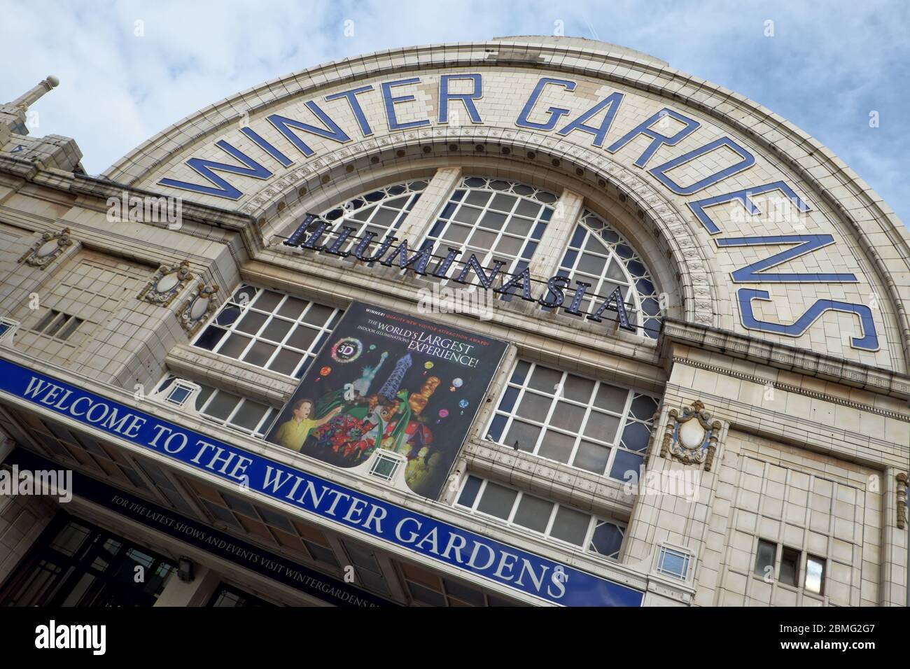 Front of the Blackpool Winter Gardens entertainment complex  97 Church Street, Blackpool, GB FY1 1HW Stock Photo