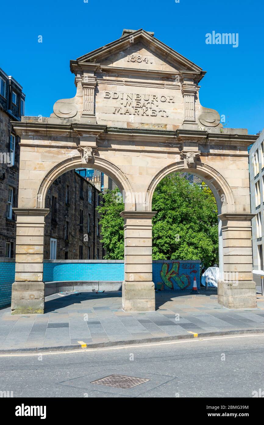 Remains of the old Edinburgh Meat Market (1884) on Fountainbridge in