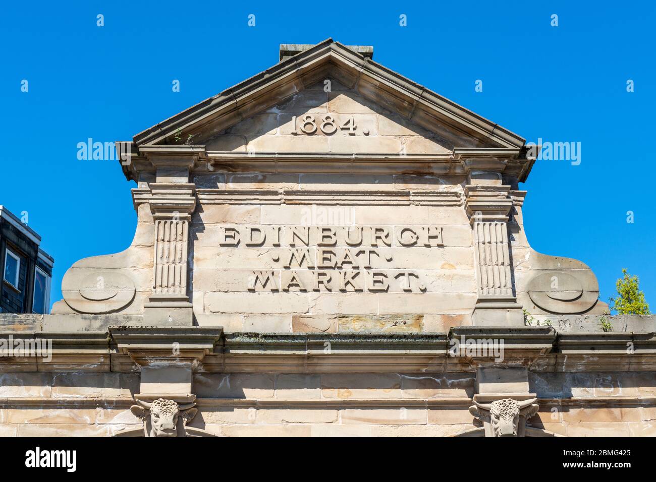 Remains of the old Edinburgh Meat Market (1884) on Fountainbridge in