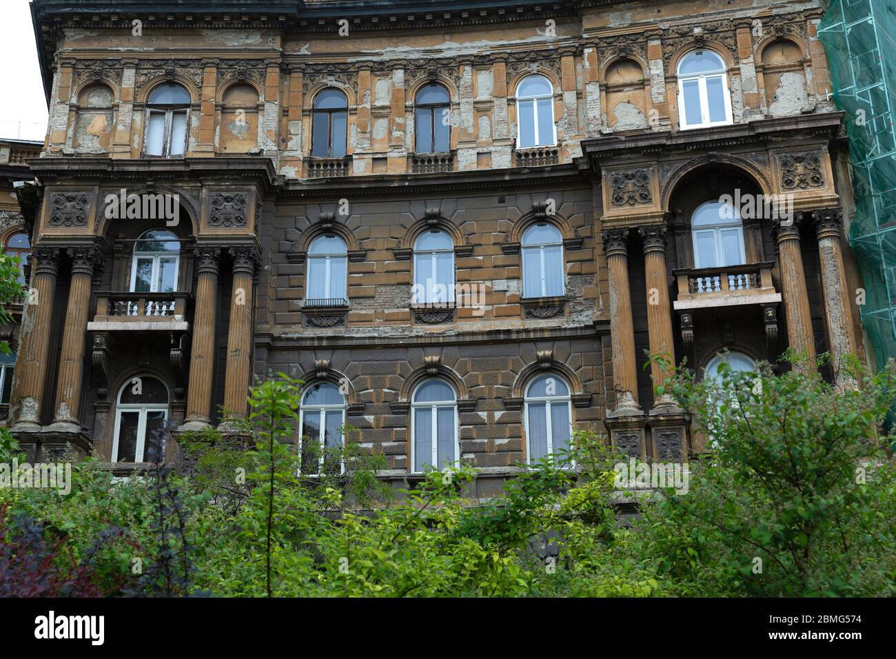 Budapest, Hungary - 5 May 2017: Magnificent buildings at Kodaly korond Stock Photo
