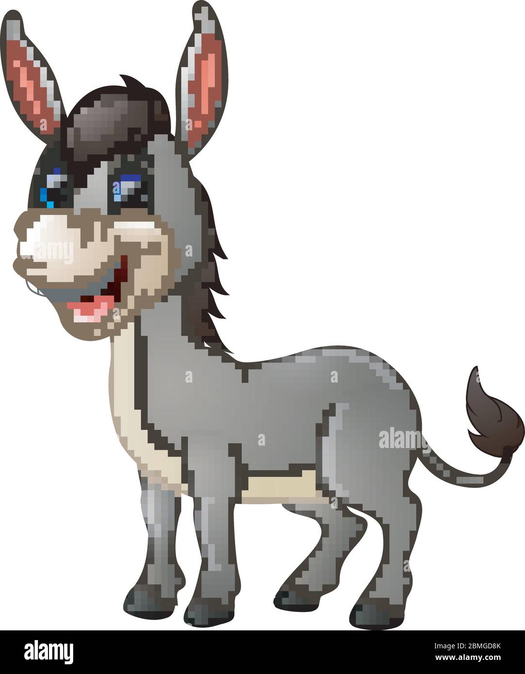 cartoon donkey smile and happy Stock Vector Image & Art - Alamy