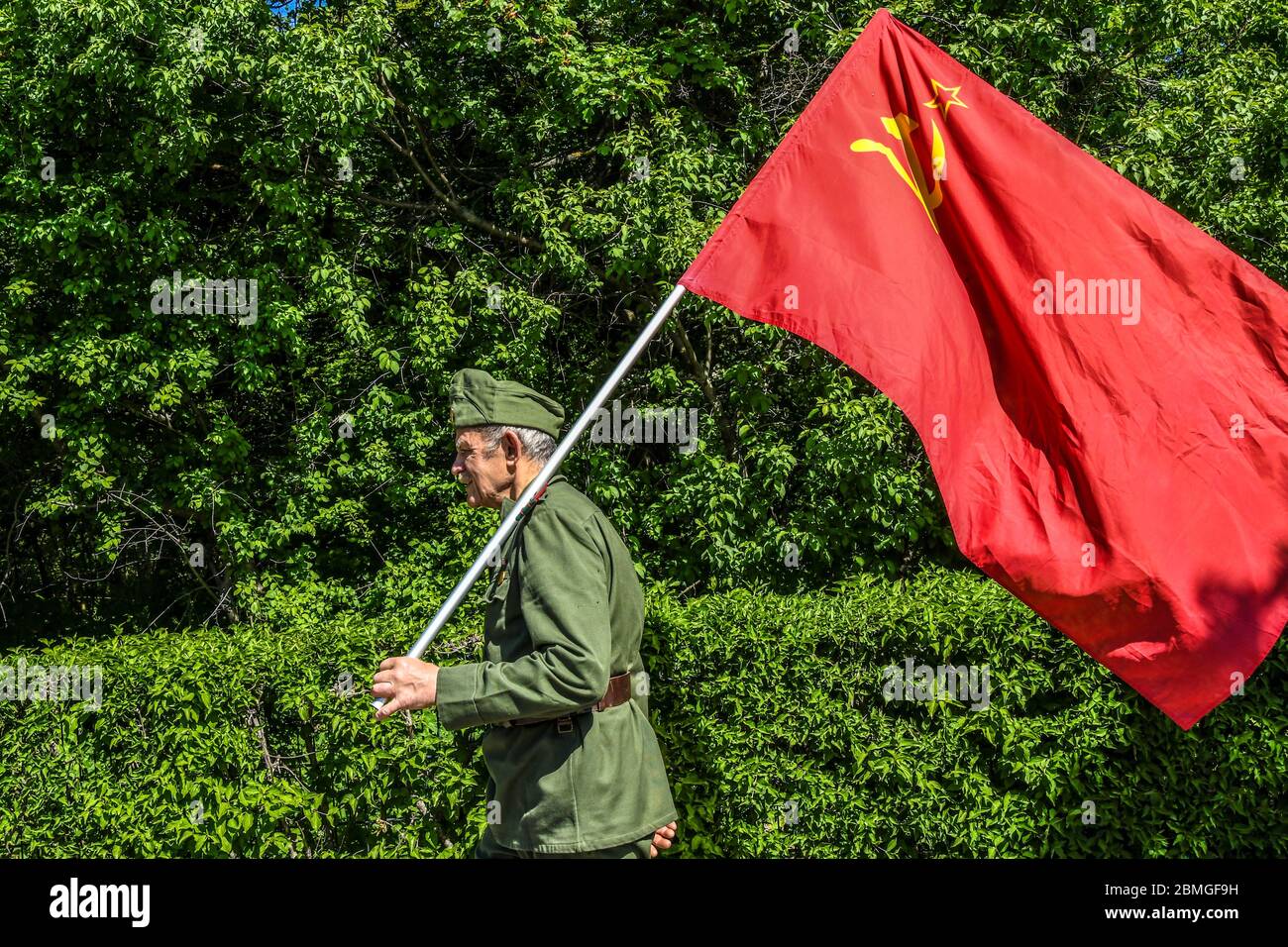 Victory Day in Berlin on 9th of may 2020 Stock Photo