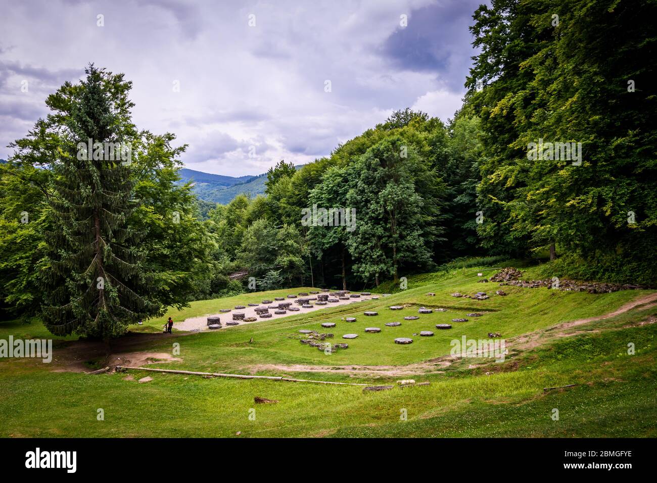 The ruins of Sarmizegetusa Regia, 2nd century AD, Romania Stock Photo