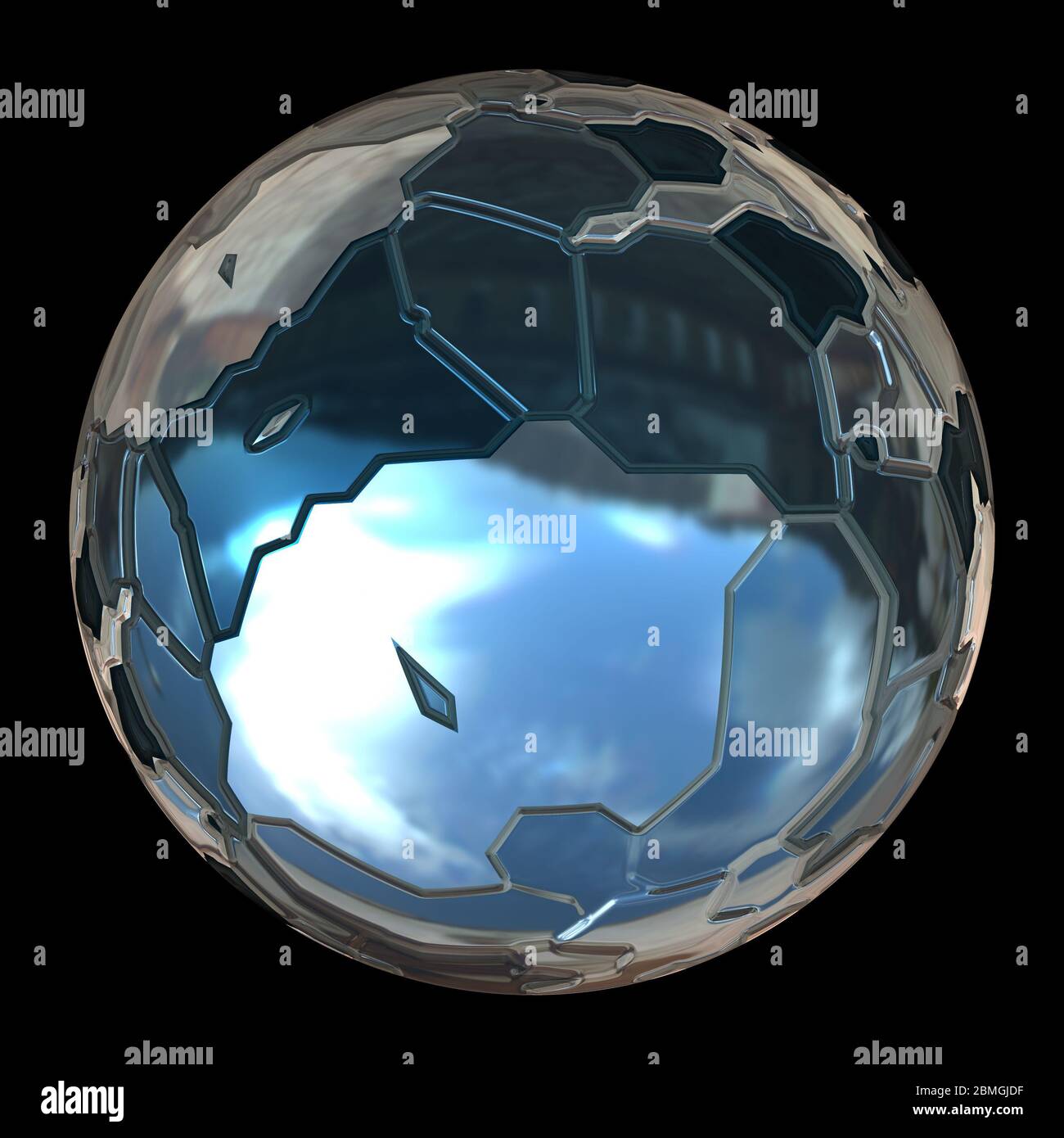 futuristic 3d globe sphere Stock Photo - Alamy