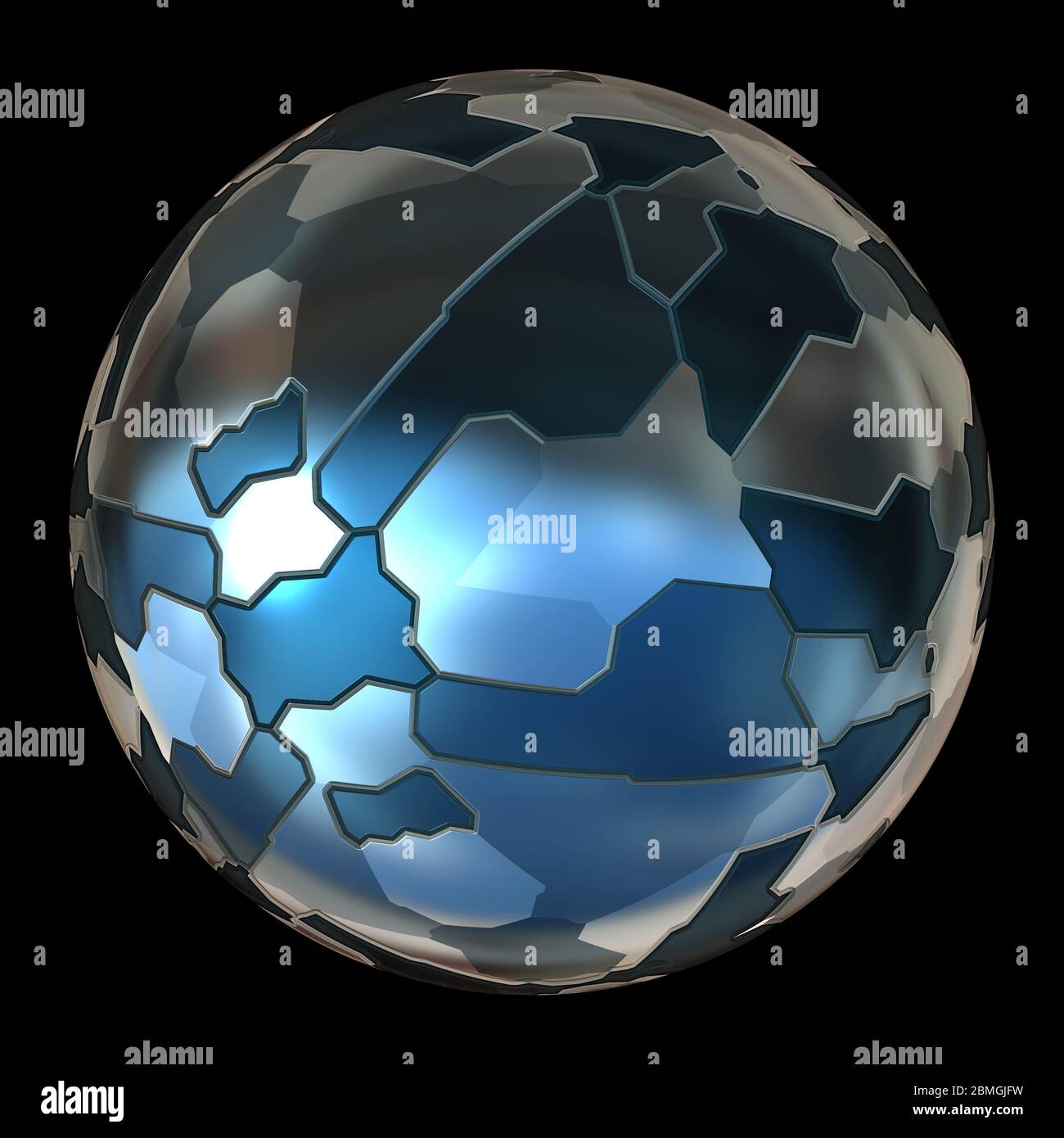 futuristic 3d globe sphere Stock Photo - Alamy