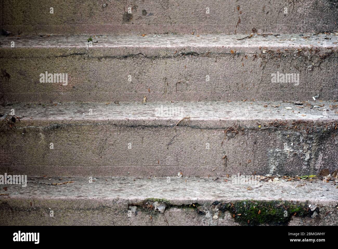 Concrete, partialy of the stone material staircase colour photography, simple concept. Stock Photo