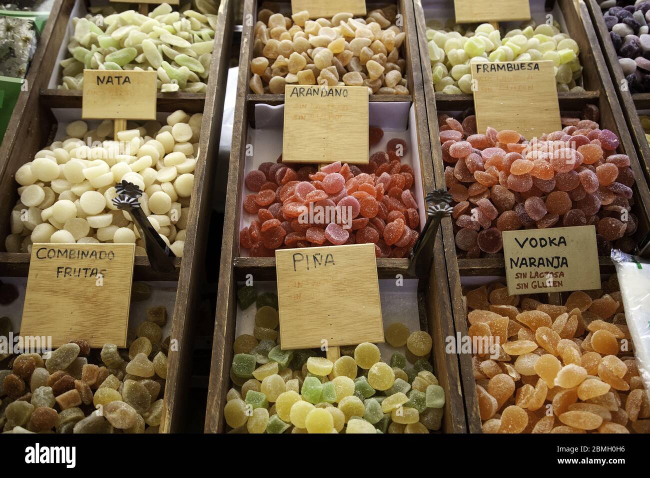 Dried fruit sugar in grocery store, unhealthy food Stock Photo Alamy
