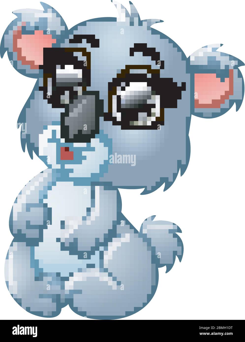 Happy koala cartoon isolated on white background Stock Vector Image ...